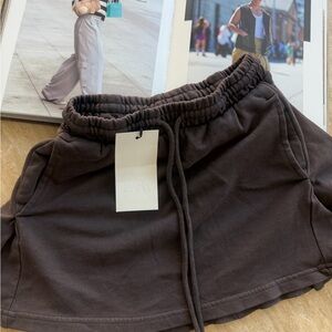 Zara Chocolate Brown Mini Skirt